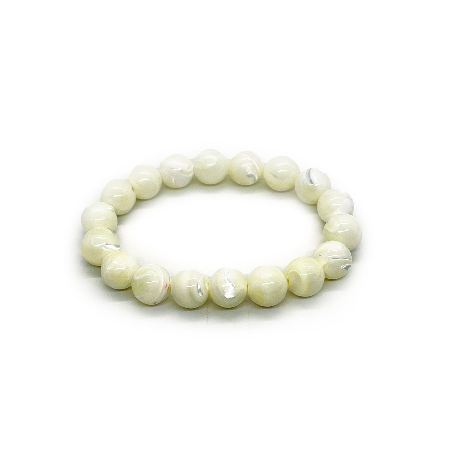 Men’s White Quartz Stone Bracelet