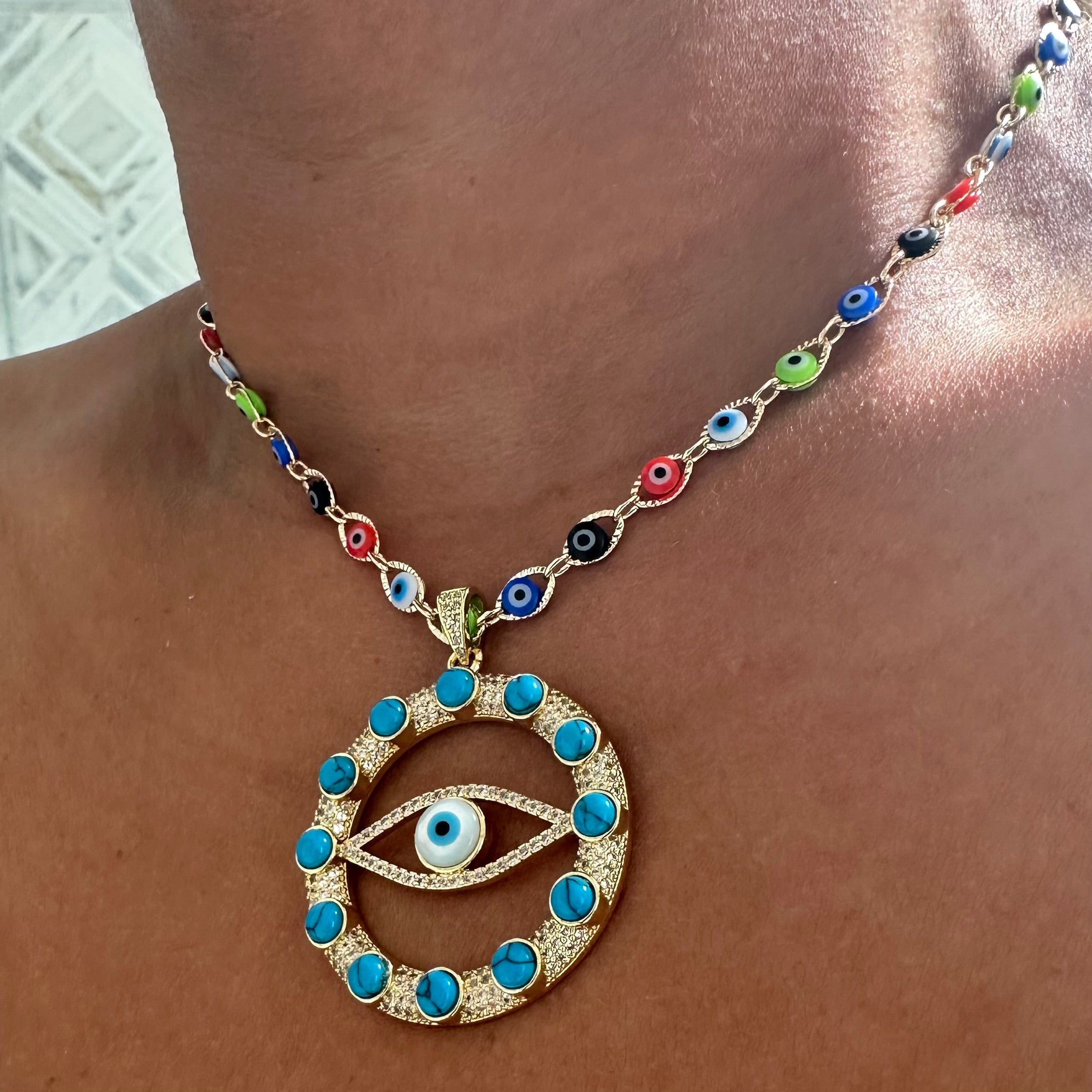 Summer Eye Necklace
